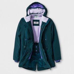 🎀 Champion Girls Green Winter Coat Size S(6-6X)